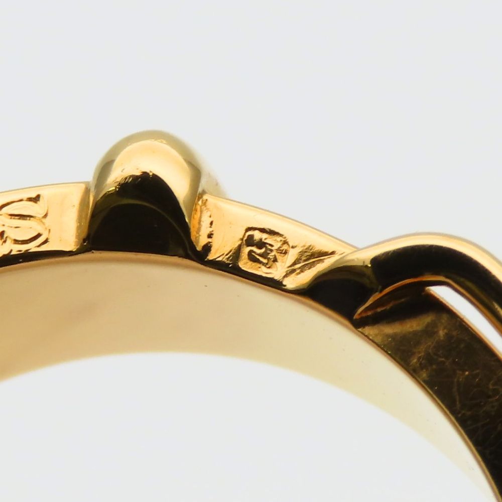 Hermes Scarf Ring Ceinture Metal Gold Belt Motif — view 7
