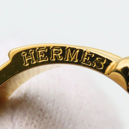Hermes Scarf Ring Ceinture Metal Gold Belt Motif — view 6