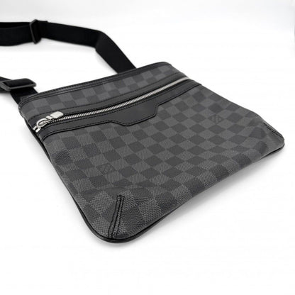 Louis Vuitton Shoulder Bag Damier Graphite Thomas Black Silver — view 3