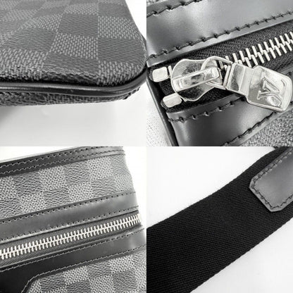 Louis Vuitton Shoulder Bag Damier Graphite Thomas Black Silver — view 7