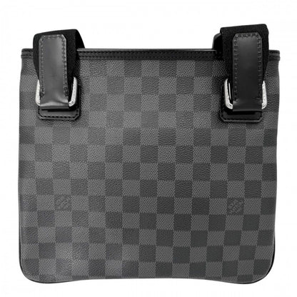 Louis Vuitton Shoulder Bag Damier Graphite Thomas Black Silver — view 2