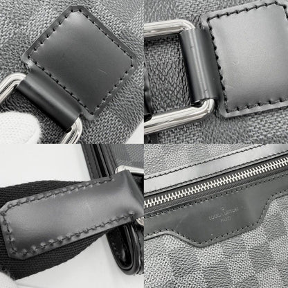 Louis Vuitton Shoulder Bag Damier Graphite Thomas Black Silver — view 8