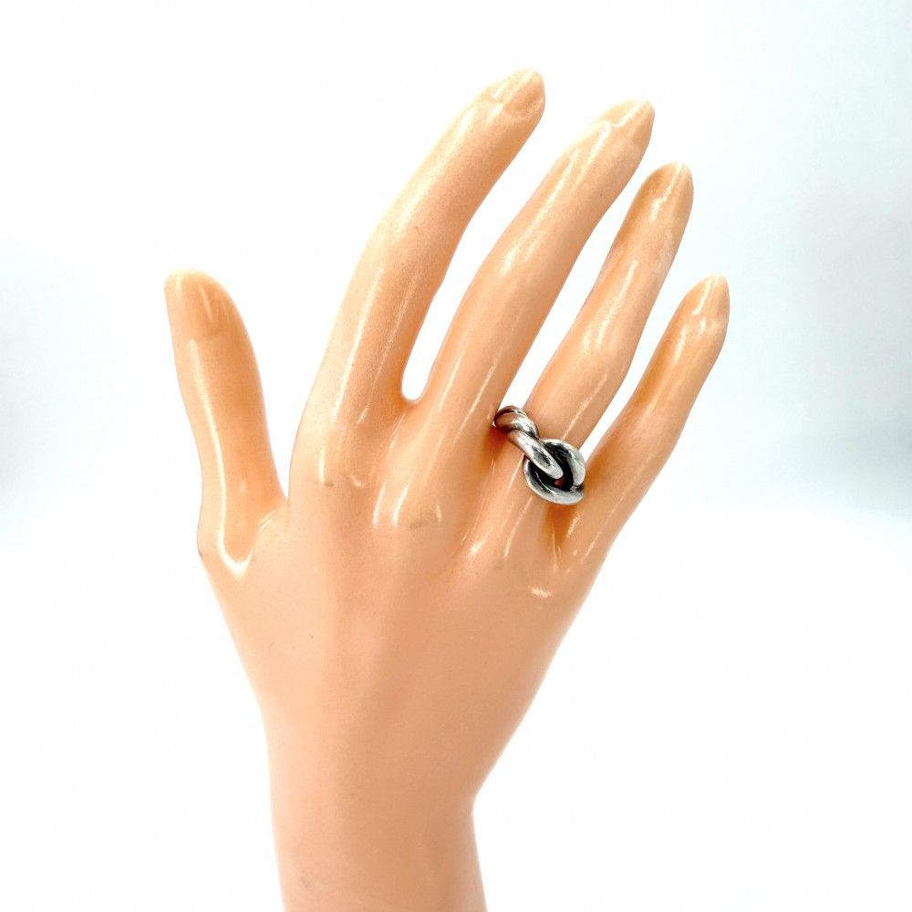 Hermes Ring Torsade Small 49 925 Sterling Silver — view 2