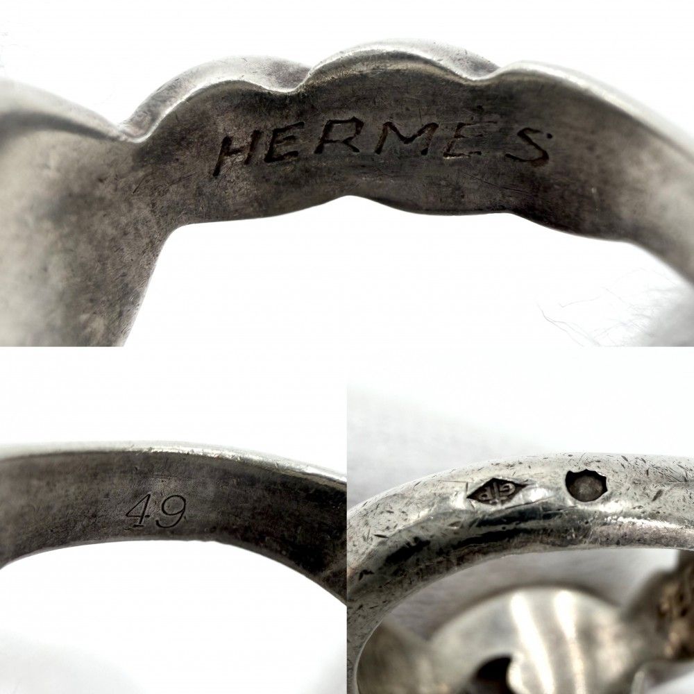 Hermes Ring Torsade Small 49 925 Sterling Silver — view 3