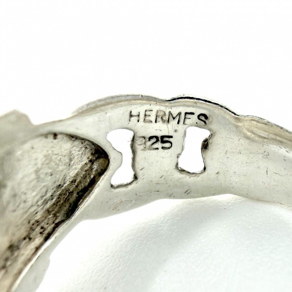 Hermes Ring Brook Series Vintage 925 Sterling Silver — view 3
