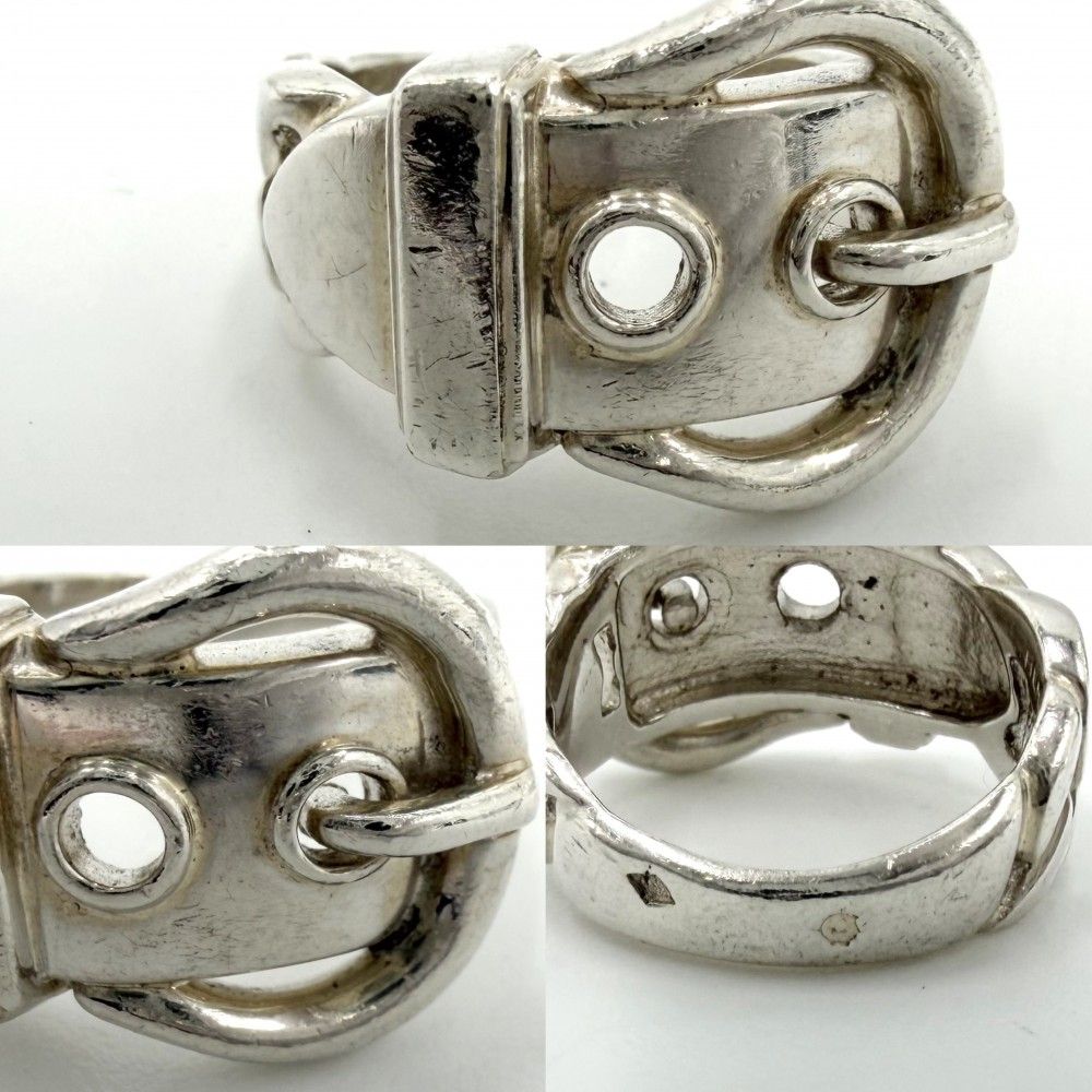 Hermes Ring Brook Series Vintage 925 Sterling Silver — view 5
