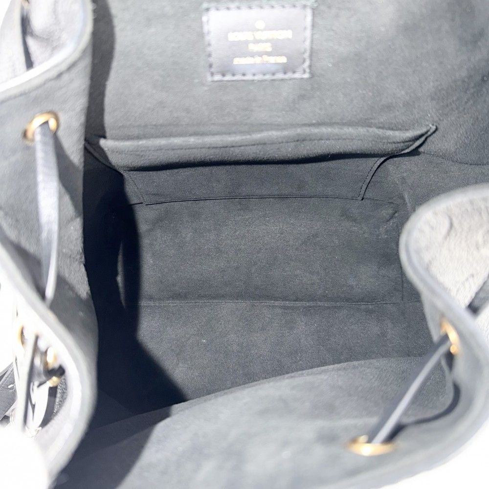 Louis Vuitton Backpack Monogram Empreinte Montsouris PM Black Silver — view 4