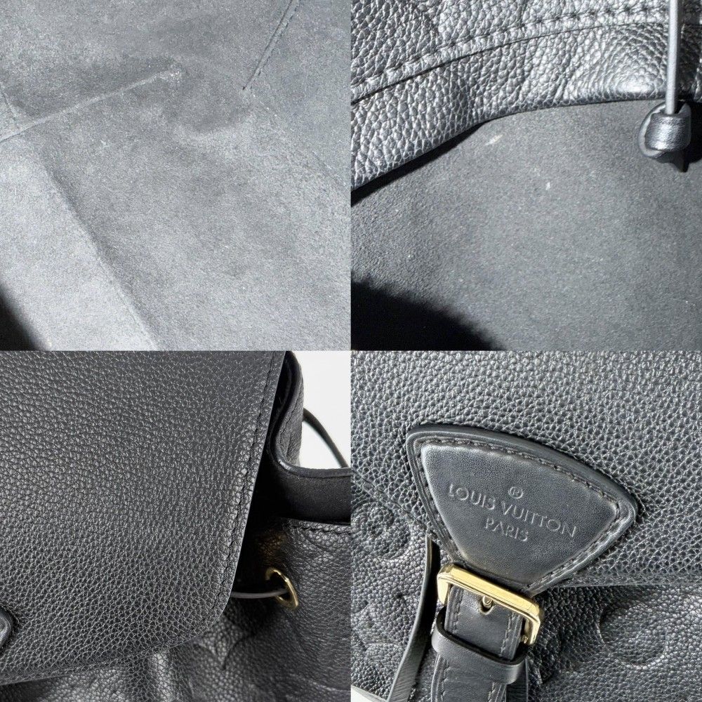 Louis Vuitton Backpack Monogram Empreinte Montsouris PM Black Silver — view 6