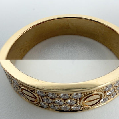 Cartier Ring Love Small Pave 18k YG Gold 88 Diamonds — view 6