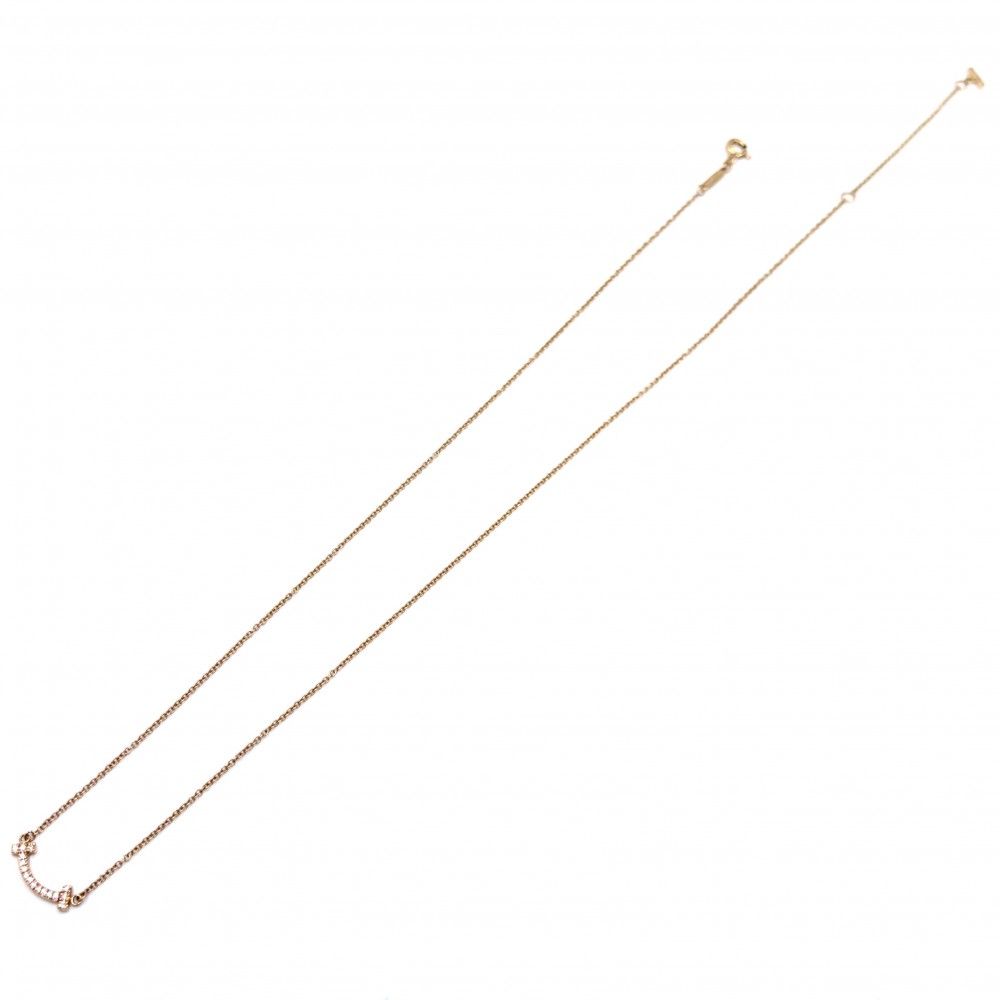 Tiffany & Co Necklace T Smile Mini Pendant Adjustable Star with 18k PG Gold — view 5