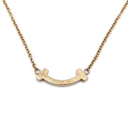 Tiffany & Co Necklace T Smile Mini Pendant Adjustable Star with 18k PG Gold — view 2