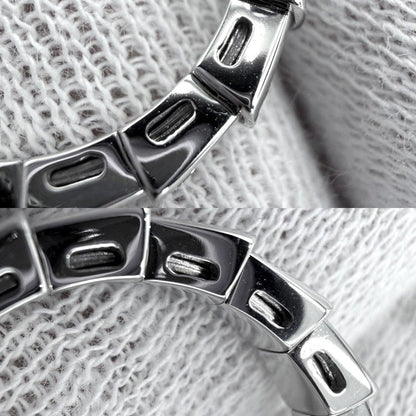 Bvlgari Ring Serpenti Viper Full Pave 18k White Gold Diamond Silver — view 6