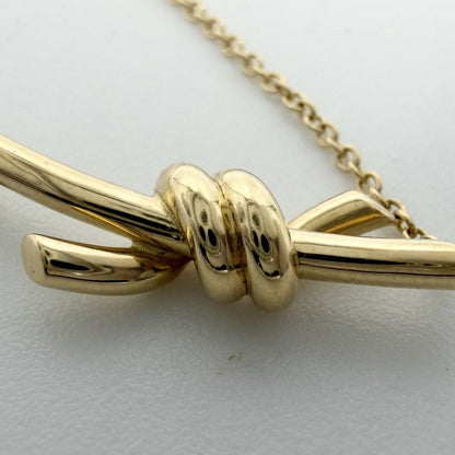 Tiffany & Co Necklace Knot Adjustable Star 18k YG Gold — view 7