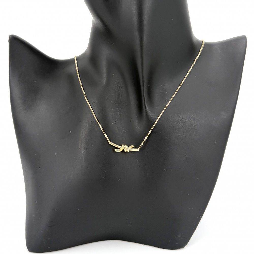 Tiffany & Co Necklace Knot Adjustable Star 18k YG Gold — view 3