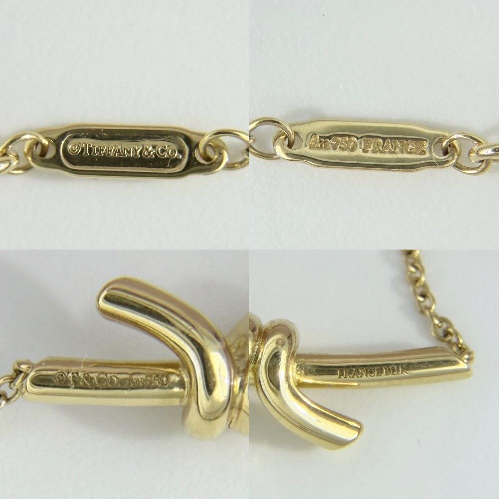 Tiffany & Co Necklace Knot Adjustable Star 18k YG Gold — view 4