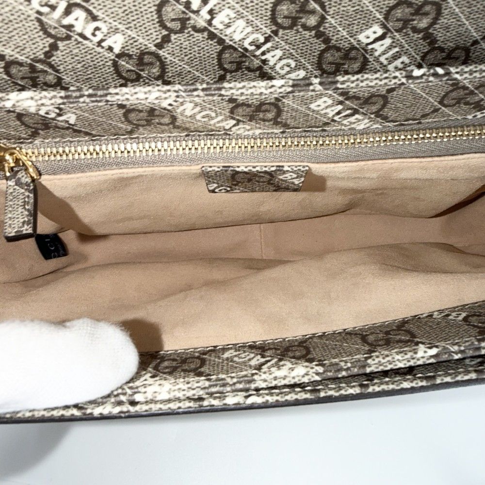 Gucci 2-Way Horsebit Collaboration Shoulder Crossbody GG Supreme Canvas Leather — view 4