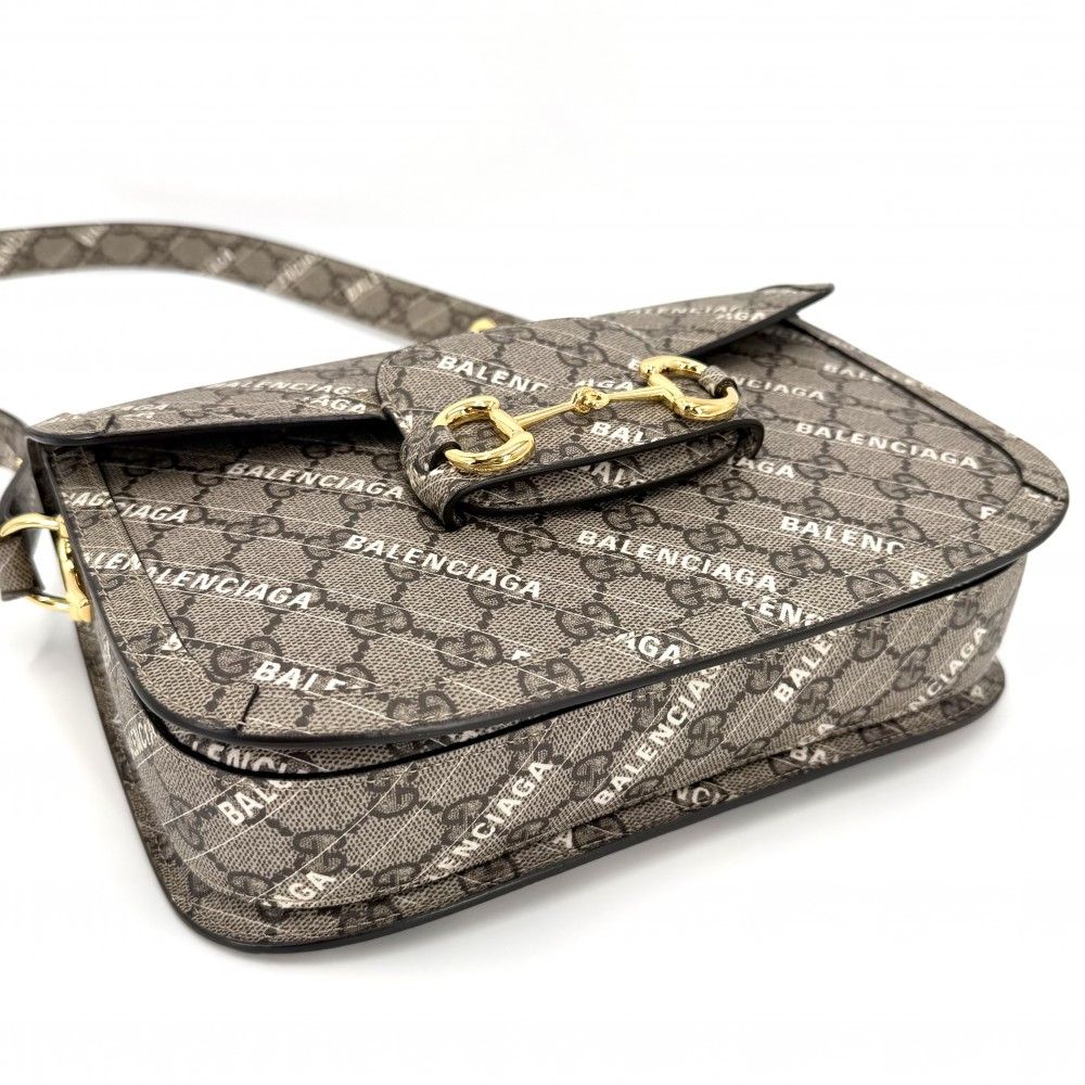 Gucci 2-Way Horsebit Collaboration Shoulder Crossbody GG Supreme Canvas Leather — view 3