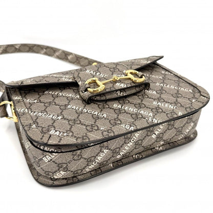 Gucci 2-Way Horsebit Collaboration Shoulder Crossbody GG Supreme Canvas Leather — view 3