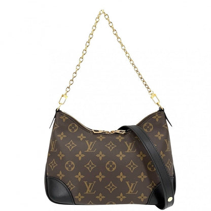 Louis Vuitton 2-Way Monogram Boulogne PM Shoulder Bag Crossbody Black Noir