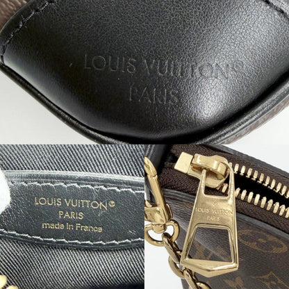 Louis Vuitton 2-Way Monogram Boulogne PM Shoulder Bag Crossbody Black Noir — view 5