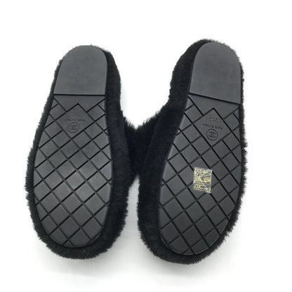 Chanel CC Logo Sandals Shu-z Shoes 36 C Pouch LadyBlack — view 3