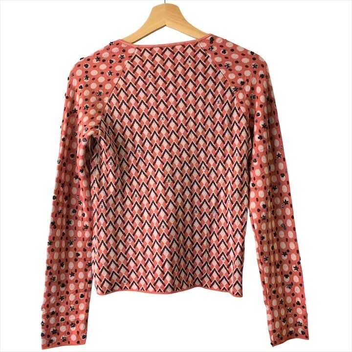 Chanel CC Logo 38 Cashmere z Knit Skirt LadyPink — view 3