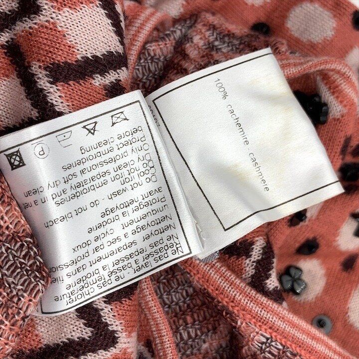 Chanel CC Logo 38 Cashmere z Knit Skirt LadyPink — view 8