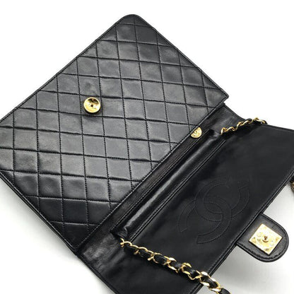 Chanel CC Logo Quilted Leather Che Hmm Shoulder Bag LadyBlack — view 8