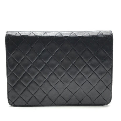 Chanel CC Logo Quilted Leather Che Hmm Shoulder Bag LadyBlack — view 3