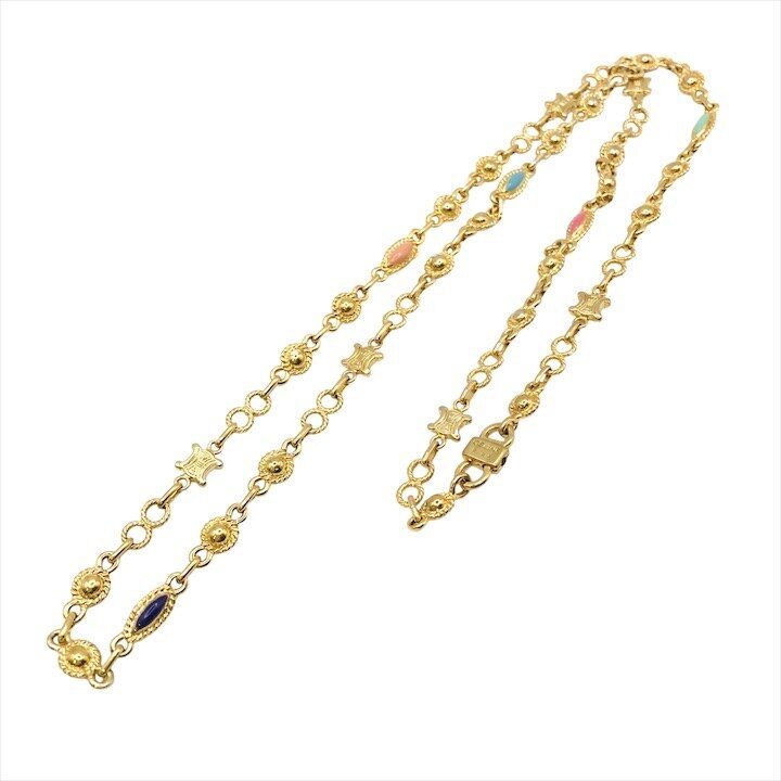 Celine Triomphe hmm Necklace LadyAccessories Gold — view 2