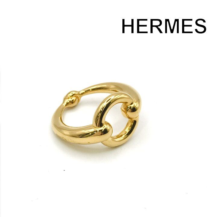 Hermes Scarf Ring hmmz Gold