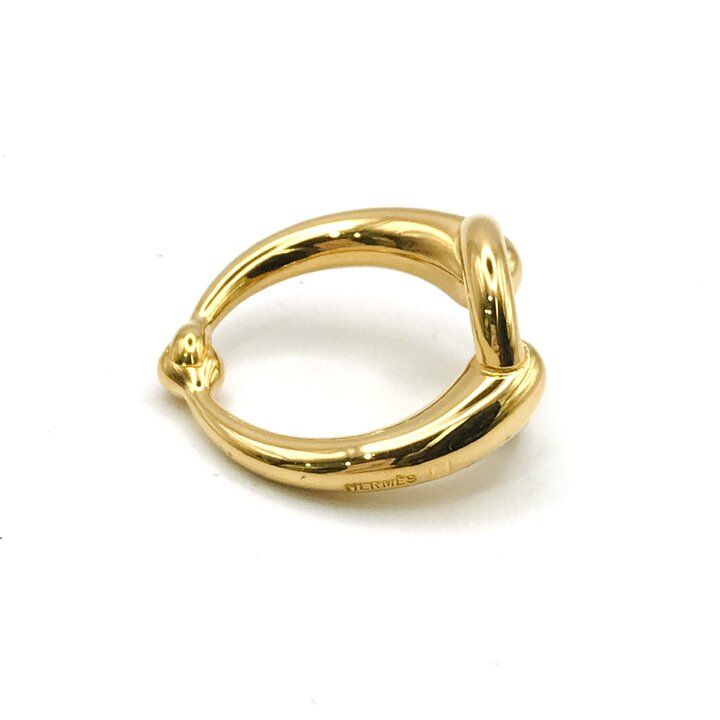 Hermes Scarf Ring hmmz Gold — view 4