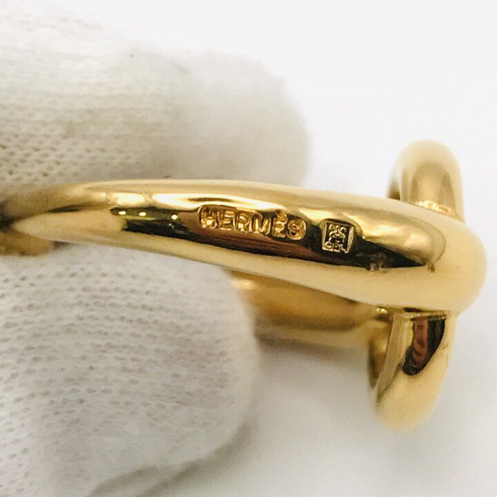 Hermes Scarf Ring hmmz Gold — view 8