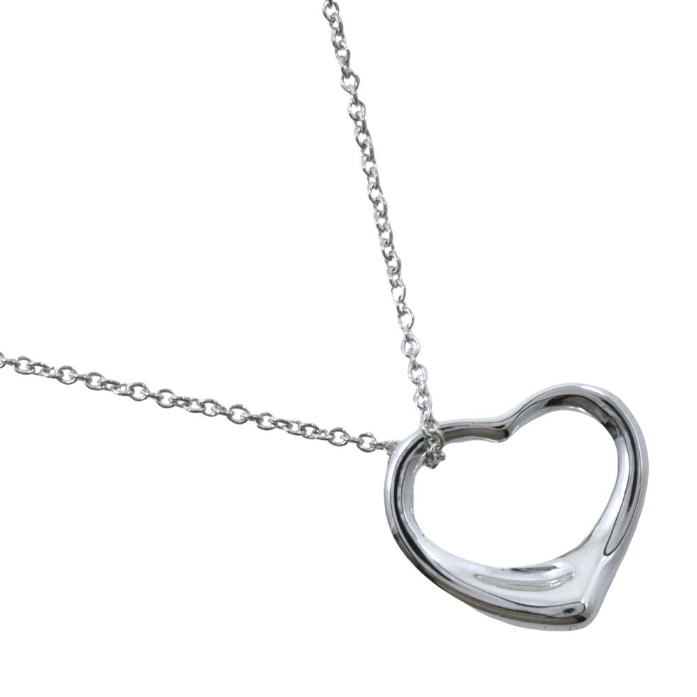 Tiffany & Co Open Heart Elsa Peretti 925 Sterling Silver Necklace