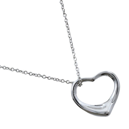Tiffany & Co Open Heart Elsa Peretti 925 Sterling Silver Necklace