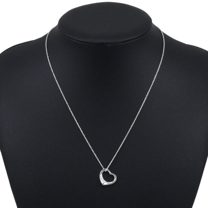 Tiffany & Co Open Heart Elsa Peretti 925 Sterling Silver Necklace — view 2