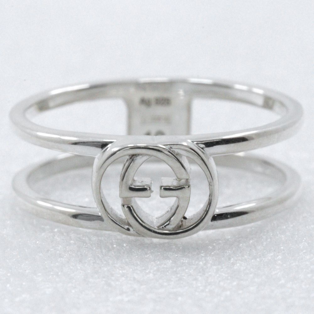 Gucci Interlocking GG 925 Sterling Silver Ring — view 5