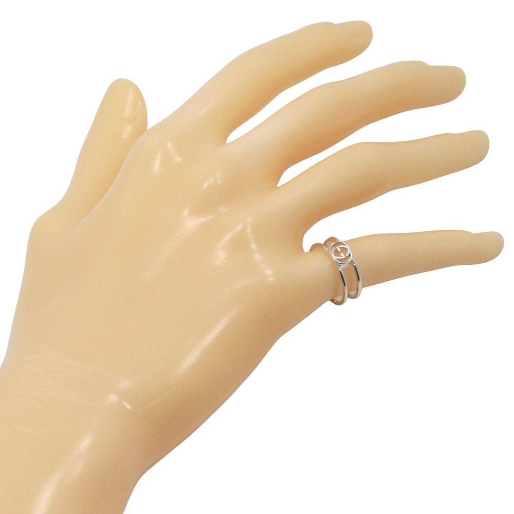 Gucci Interlocking GG 925 Sterling Silver Ring — view 2