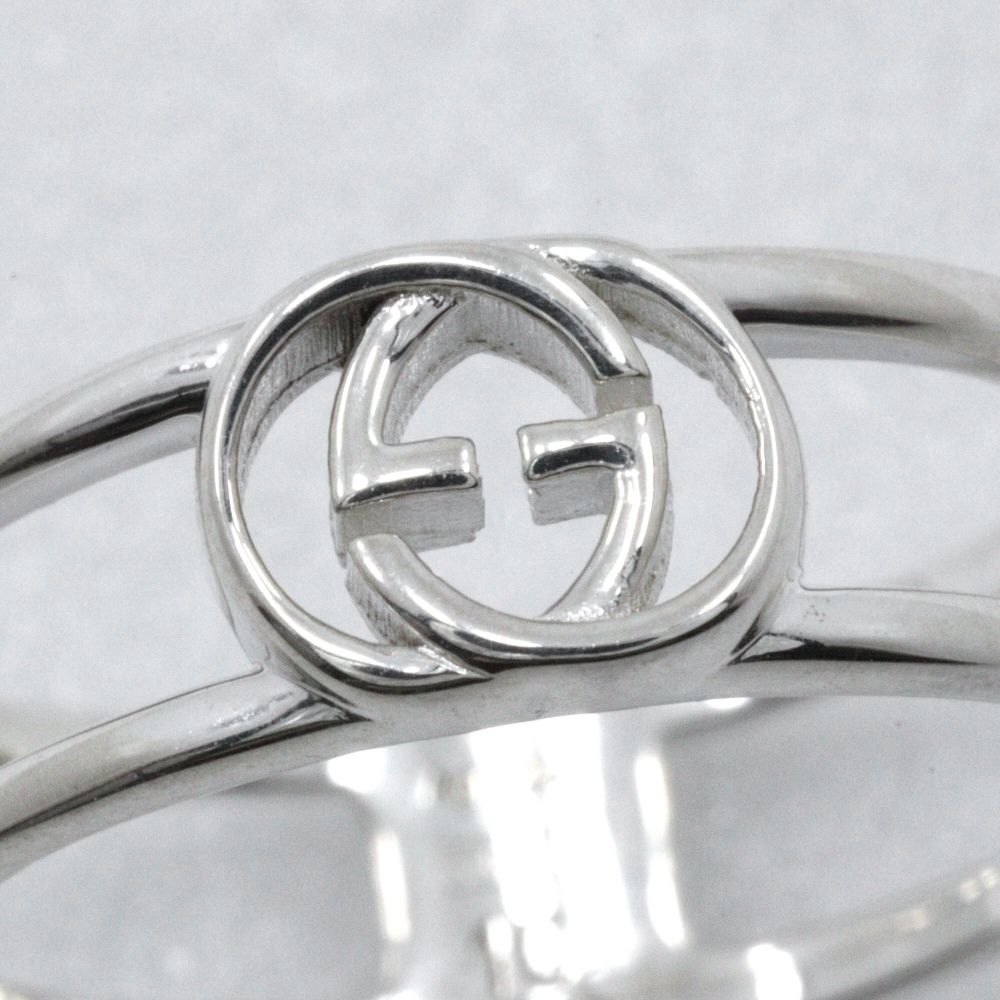 Gucci Interlocking GG 925 Sterling Silver Ring — view 4