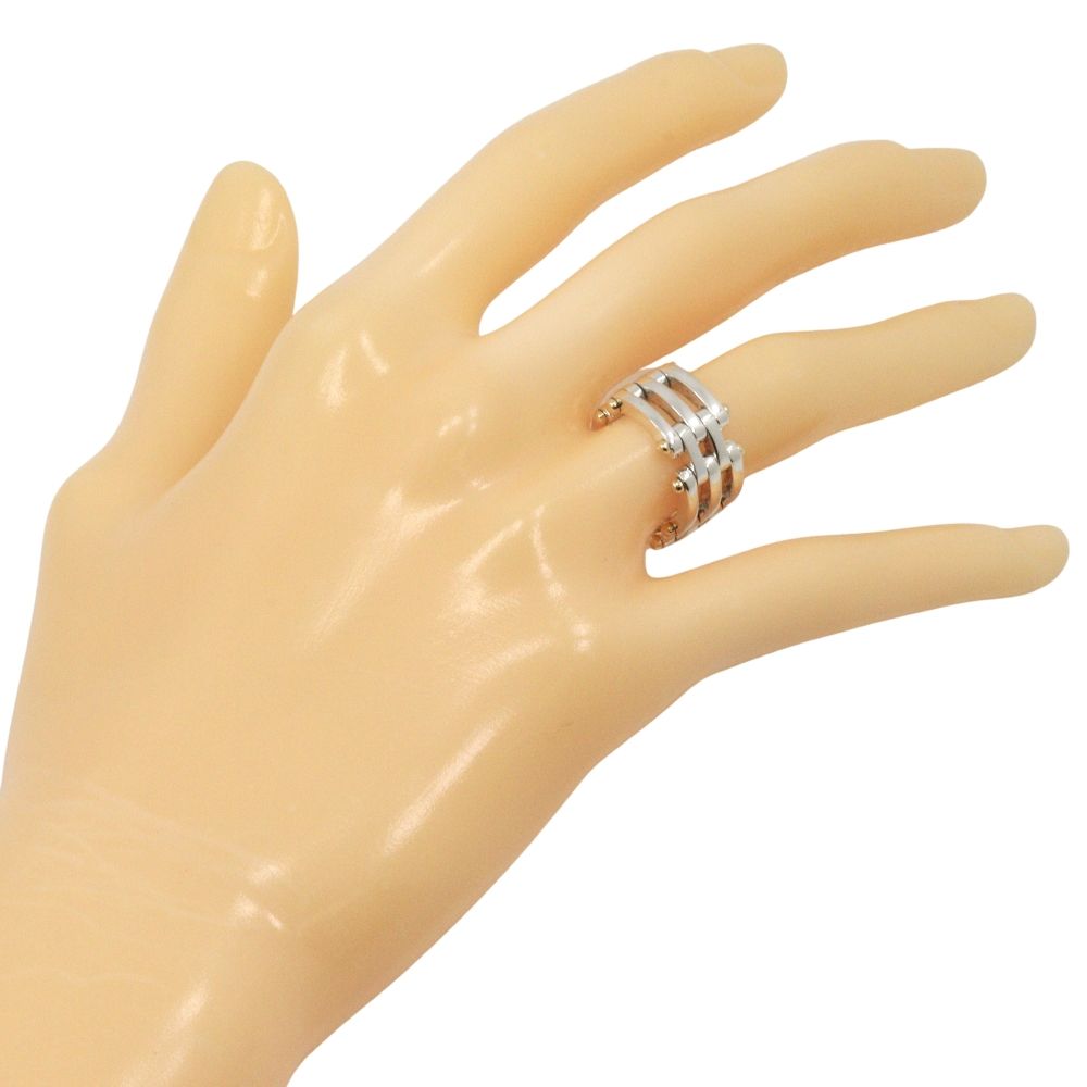 Tiffany & Co Gate Ring Vintage 925 Sterling Silver Gold — view 2