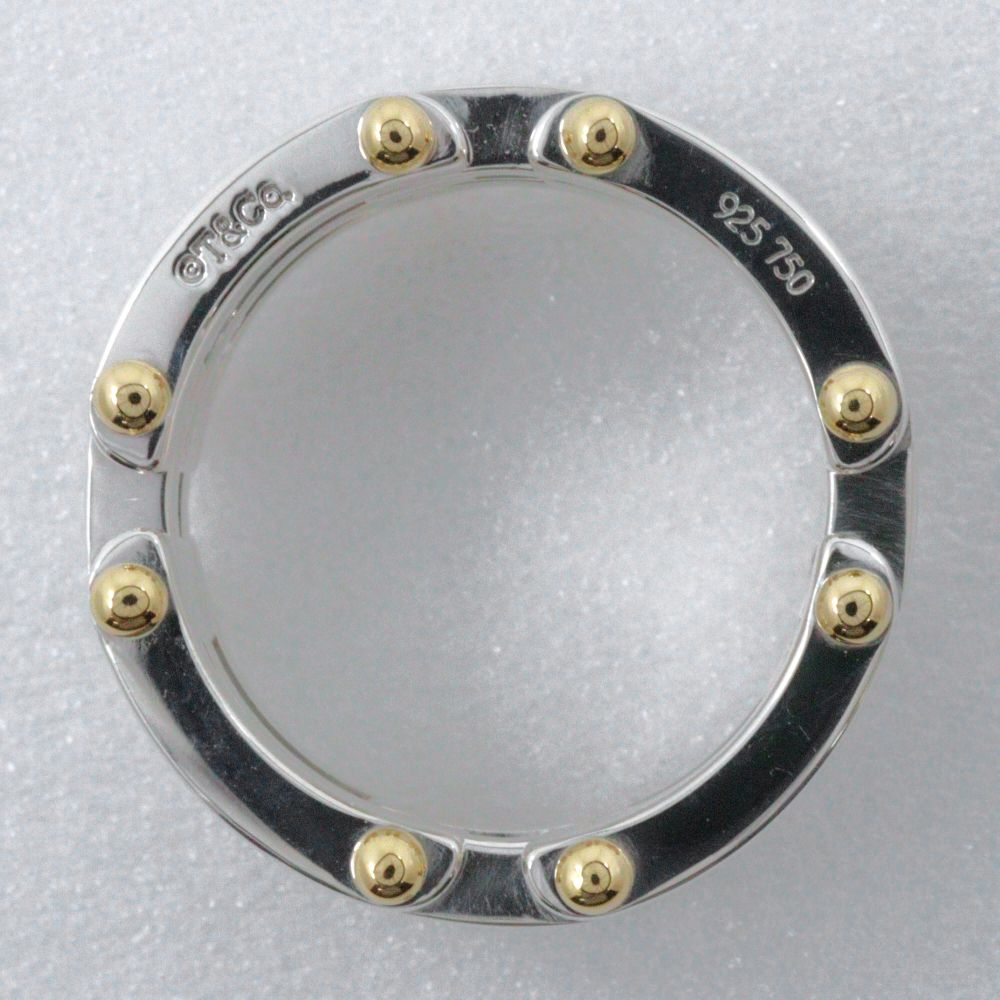 Tiffany & Co Gate Ring Vintage 925 Sterling Silver Gold — view 3