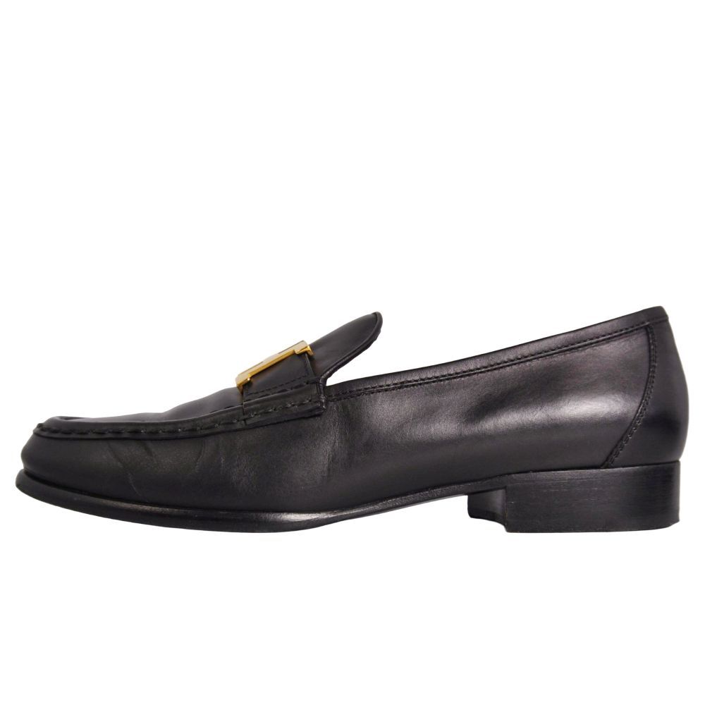 Hermes Loafers Moccasins Constance Leather Heels — view 7