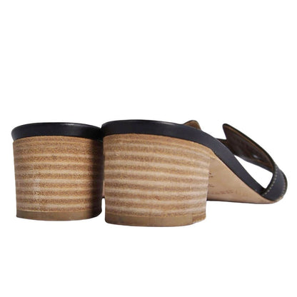 Hermes Sandals Oasis Logo Leather — view 5