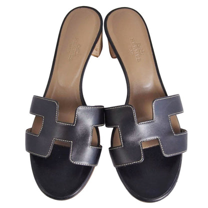 Hermes Sandals Oasis Logo Leather — view 4