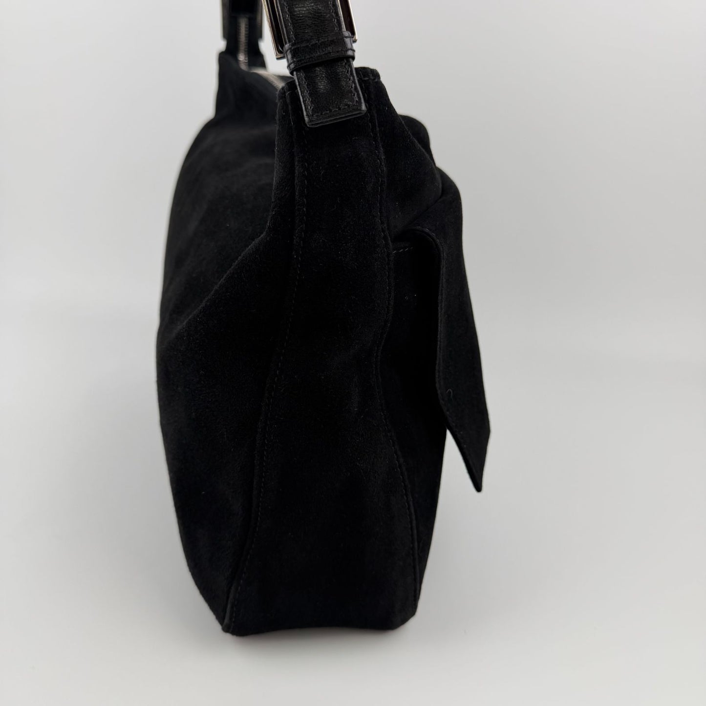 Fendi Shoulder Bag Black Suede Vintage — view 5