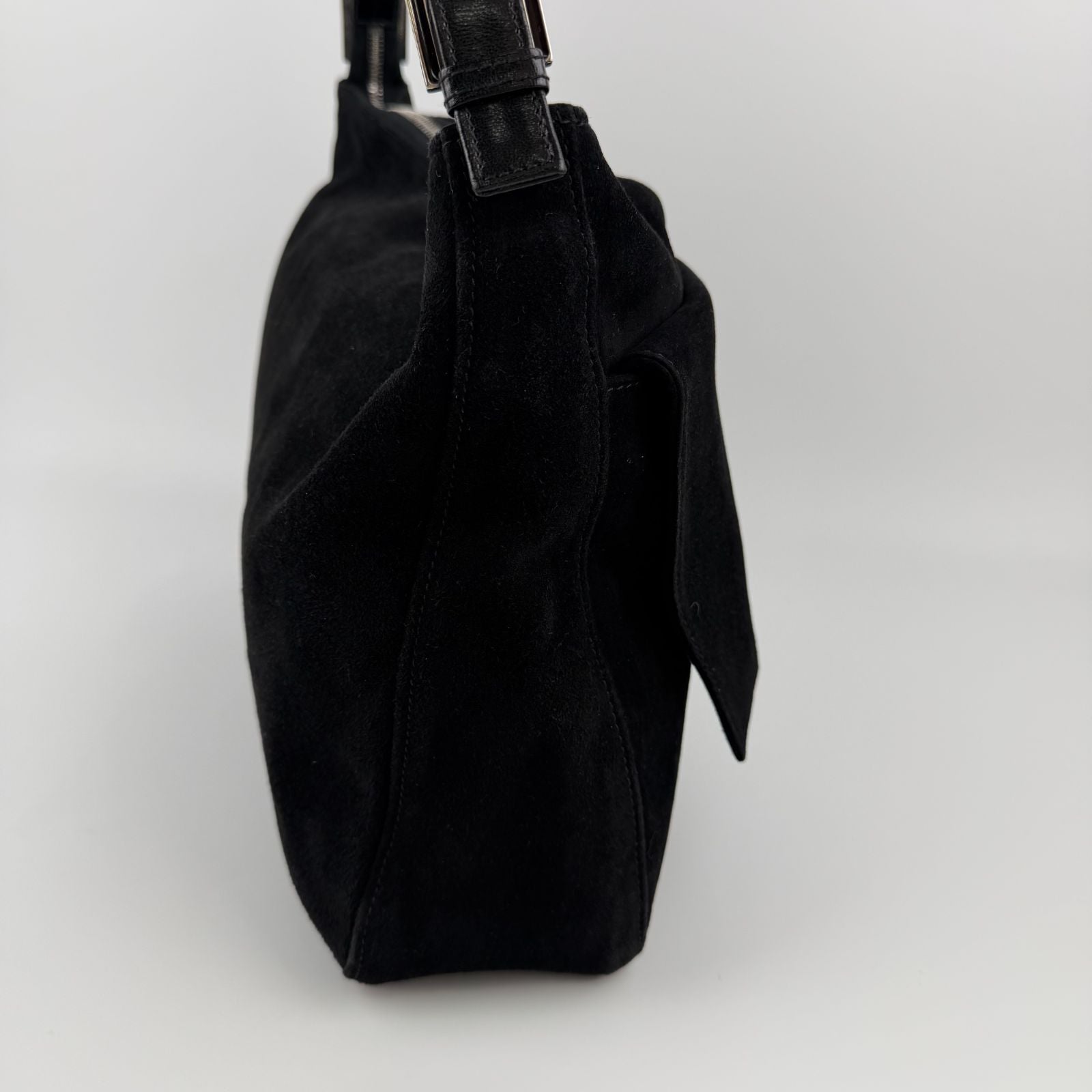 Fendi Shoulder Bag Black Suede Vintage — view 5