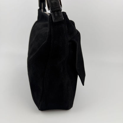 Fendi Shoulder Bag Black Suede Vintage — view 5