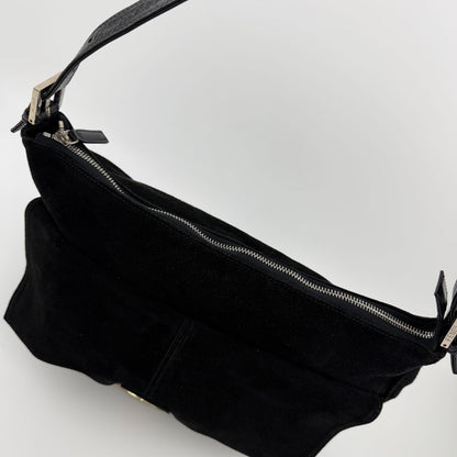 Fendi Shoulder Bag Black Suede Vintage — view 7