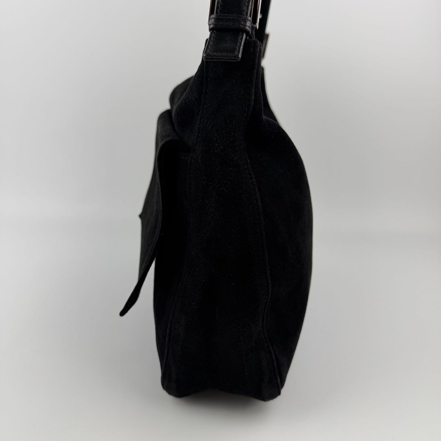 Fendi Shoulder Bag Black Suede Vintage — view 6