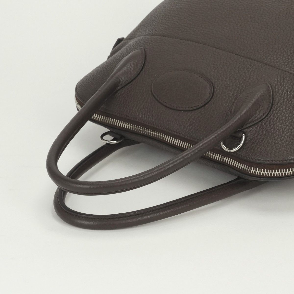 Hermes Bolide 31 Tote Shoulder Bag Taurillon Clemence Havane Brown Silver 2-Way — view 4